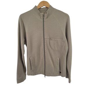 Woolrich Womens Full-Zip Knit Jacket Beige L